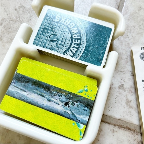 1972 Parker Brothers The Fun And Game Name Waterworks Leaky Pipe Card Game - Picture 8 of 10